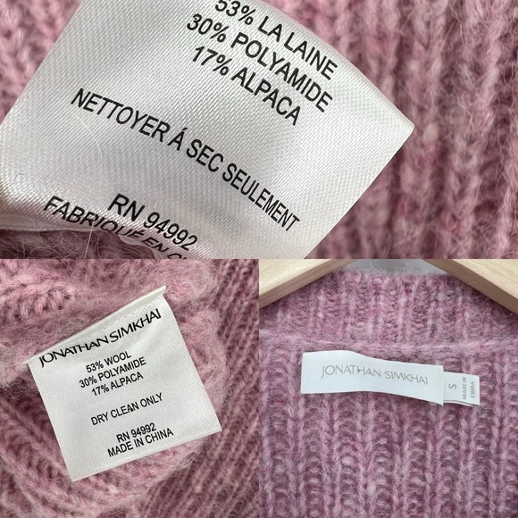 Jonathan Simkai Reagan Cardigan in Lilac Melange - Picture 16 of 16